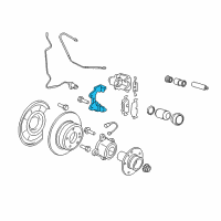 OEM 2010 BMW X5 Calliper Carrier Diagram - 34-21-6-789-351