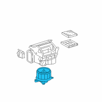 OEM 2009 Lexus LS600h Motor Sub-Assy, Blower Diagram - 87103-50101