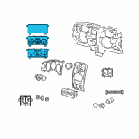 OEM Chrysler Cluster-Instrument Panel Diagram - 5107622AK