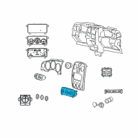 OEM 2009 Chrysler PT Cruiser Control-Heater Diagram - 55111881AB