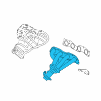 OEM 2007 Honda Fit Manifold, Exhuast Diagram - 18100-RME-A00