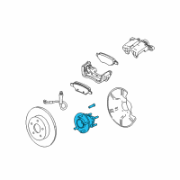 OEM 2006 Pontiac Montana Rear Wheel Bearing (W/Bearing) Diagram - 88967271