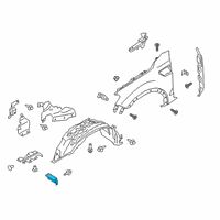 OEM Ford Ranger Splash Guard Diagram - HB3Z-16A550-A