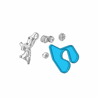 OEM 1996 Chevrolet S10 Fan Belt Diagram - 19355374