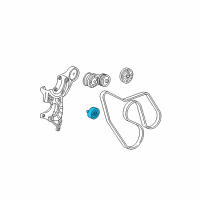 OEM GMC Suburban Serpentine Idler Pulley Diagram - 12580773