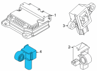 OEM 2020 Hyundai Sonata Sensor Assembly-A Type Crash Diagram - 95920-S1100