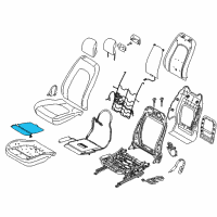 OEM Lincoln MKZ Seat Cushion Heater Diagram - DP5Z-14D696-C