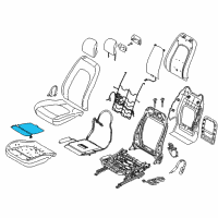 OEM Ford Fusion Seat Cushion Heater Diagram - DP5Z-14D696-C