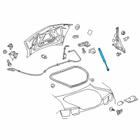 OEM Chevrolet Camaro Strut Asm-Rear Compartment Lid Diagram - 92235153