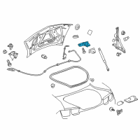 OEM Cadillac CTS Latch Diagram - 13513995