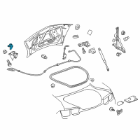 OEM Chevrolet Camaro Lock Cylinder Diagram - 92228958