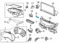 OEM 2022 Acura TLX Switch Assembly, Hazard Diagram - 35510-TDK-J01