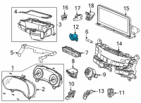 OEM Acura Switch Assembly Diagram - 35881-TGV-A01