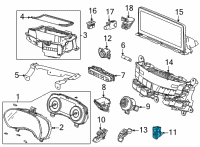 OEM 2013 Honda Accord Sw Assy, Trunk Mai Diagram - 35810-T2A-A01