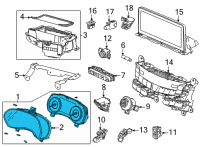 OEM Acura TLX METER, COMBINATION Diagram - 78100-TGV-A31