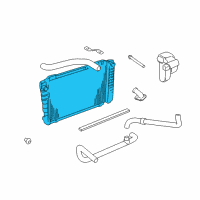 OEM Ford Crown Victoria Radiator Diagram - H2MZ-8005-Z