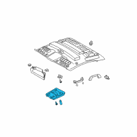 OEM 2012 Toyota Tundra Map Lamp Assembly Diagram - 63650-0C140-B0