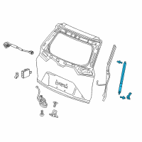OEM 2018 Honda CR-V Spring Set, Power Tailgate Diagram - 74981-TLA-305