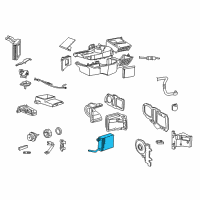 OEM 2003 Ford Crown Victoria Evaporator Core Diagram - 3W7Z-19860-AA