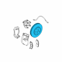 OEM Cadillac STS Rotor Diagram - 88964102