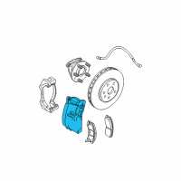 OEM 2005 Cadillac CTS Caliper Diagram - 89047726