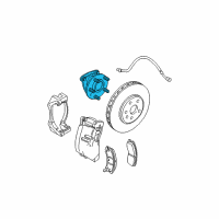 OEM 2004 Cadillac CTS Hub & Bearing Diagram - 12413071