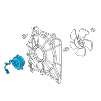 OEM 2022 Honda HR-V Motor, Cooling Fan Diagram - 38616-51B-H01