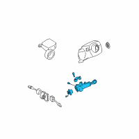 OEM 1999 Nissan Pathfinder Lock Set-Steering Diagram - D8700-0W001