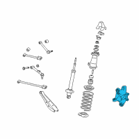 OEM 2012 Lexus IS F Carrier Sub-Assy, Rear Axle, LH Diagram - 42305-30110