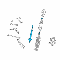 OEM Lexus GS300 ABSORBER Assembly, Shock Diagram - 48530-80341