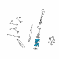 OEM 2009 Lexus GS350 Spring, Coil, Rear Diagram - 48231-30A41