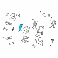 OEM 2012 Acura MDX Tci, Left Front Seat-Back Diagram - 81617-STX-L41