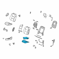 OEM Acura MDX Pad Complete L, Front Cushion Diagram - 81537-STX-L42