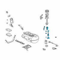 OEM 2003 Honda Insight Pump Set, Fuel Diagram - 17040-S3Y-000