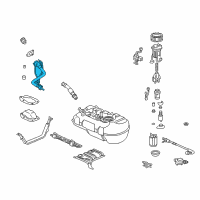 OEM 2005 Honda Insight Pipe, Fuel Filler Diagram - 17660-S3Y-A01