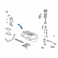 OEM Honda Insight Tube, Filler Neck Diagram - 17651-S3Y-003
