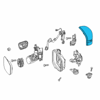 OEM 2022 Honda Odyssey Housing, Passenger Side (Upper) (Crystal Black Pearl) Diagram - 76201-THR-A11ZE