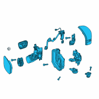 OEM 2019 Honda Odyssey Mirror Assembly (Copperhead Red Pearl) Diagram - 76200-THR-A32ZA