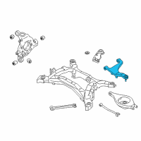 OEM 2005 Infiniti G35 Rear Left Suspension Arm Assembly Diagram - 55502-AL50E