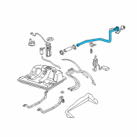 OEM 2000 Chevrolet Impala Pipe Asm-Fuel Tank Filler Diagram - 10445233