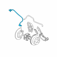 OEM 2005 Chevrolet Silverado 1500 Front Speed Sensor Diagram - 84356644