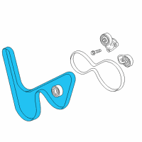 OEM Chevrolet Belt-Water Pump & Generator & P/S Pump Diagram - 12636226