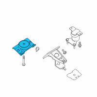 OEM 2019 Nissan NV1500 Engine Mounting Insulator, Front Diagram - 11220-9JJ0A