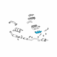 OEM 1999 Oldsmobile Intrigue Shield, Exhaust Manifold Heat Diagram - 24506490