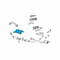 OEM 2001 Buick Century Heat Shield Diagram - 21994154