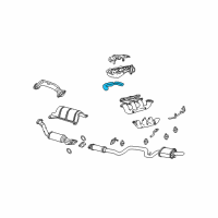 OEM 1998 Chevrolet Monte Carlo Shield-Exhaust Manifold Heat Diagram - 24506492