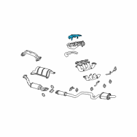 OEM Chevrolet Lumina Shield-Exhaust Manifold Heat Diagram - 24507616