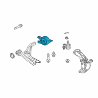 OEM 2020 Honda Insight Bracket, Front Diagram - 51395-TXM-A00