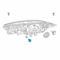 OEM 2018 Ford Transit Connect Marker Lamp Socket Diagram - DT1Z-13K371-A