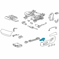 OEM 2016 Cadillac CTS Seat Switch Diagram - 22876853